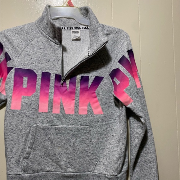 Pink Victoria’s Secret fleece jacket size M - Picture 2 of 16